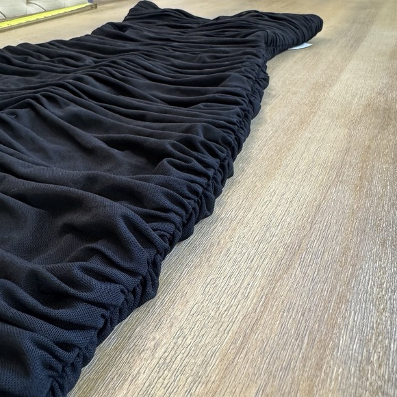 Dress The Population Ruched Strapless Midi Dress Medium Bodycon Black - Picture 7 of 16